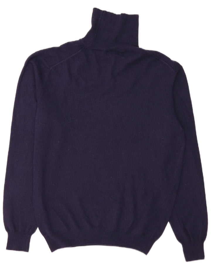 SERGIO TACCHINI Ανδρικό πουλόβερ πουλόβερ με ρολό λαιμόκοψη μεγάλο μπλε μάλλινο