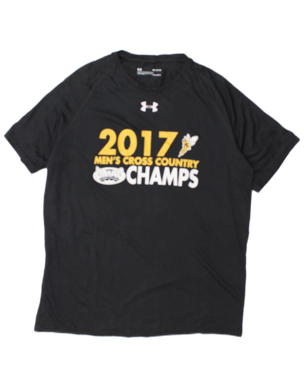 Ανδρικό μπλουζάκι Under Armour Heat Gear Graphic Top Medium Μαύρο