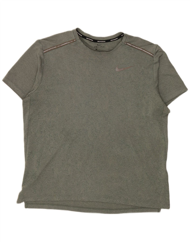 Ανδρικό T-Shirt Nike Dri Fit Top Large Green Polyester