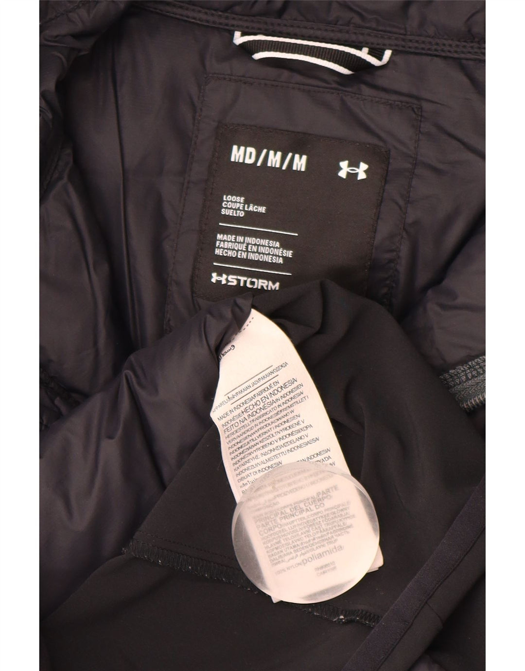 Under Armour Ανδρικό γραφικό μπουφάν με επένδυση UK 38 Medium Navy Blue Colorblock