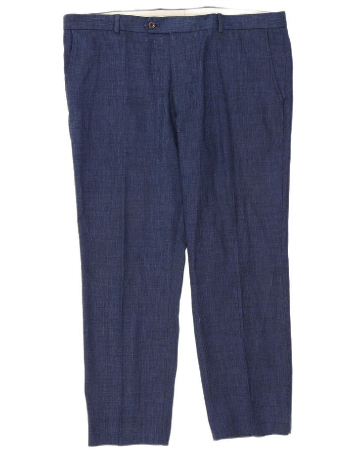 Ανδρικό παντελόνι σε εφαρμογή Marks & Spencer W40 L29 Blue Classic