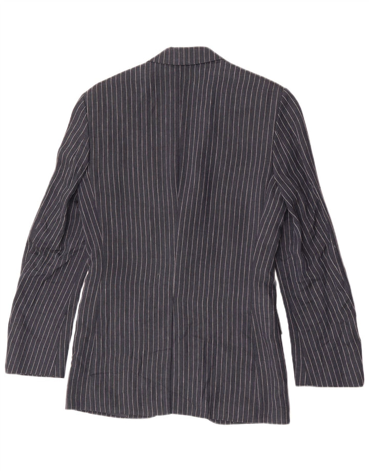Marks & Spencer Ανδρικό σακάκι 2 κουμπιών UK 34 XS Navy Blue Pinstripe