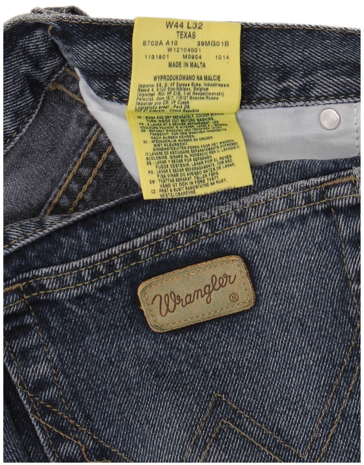 Ανδρικό Texas Straight Jeans Wrangler W44 L28 Navy Blue Cotton
