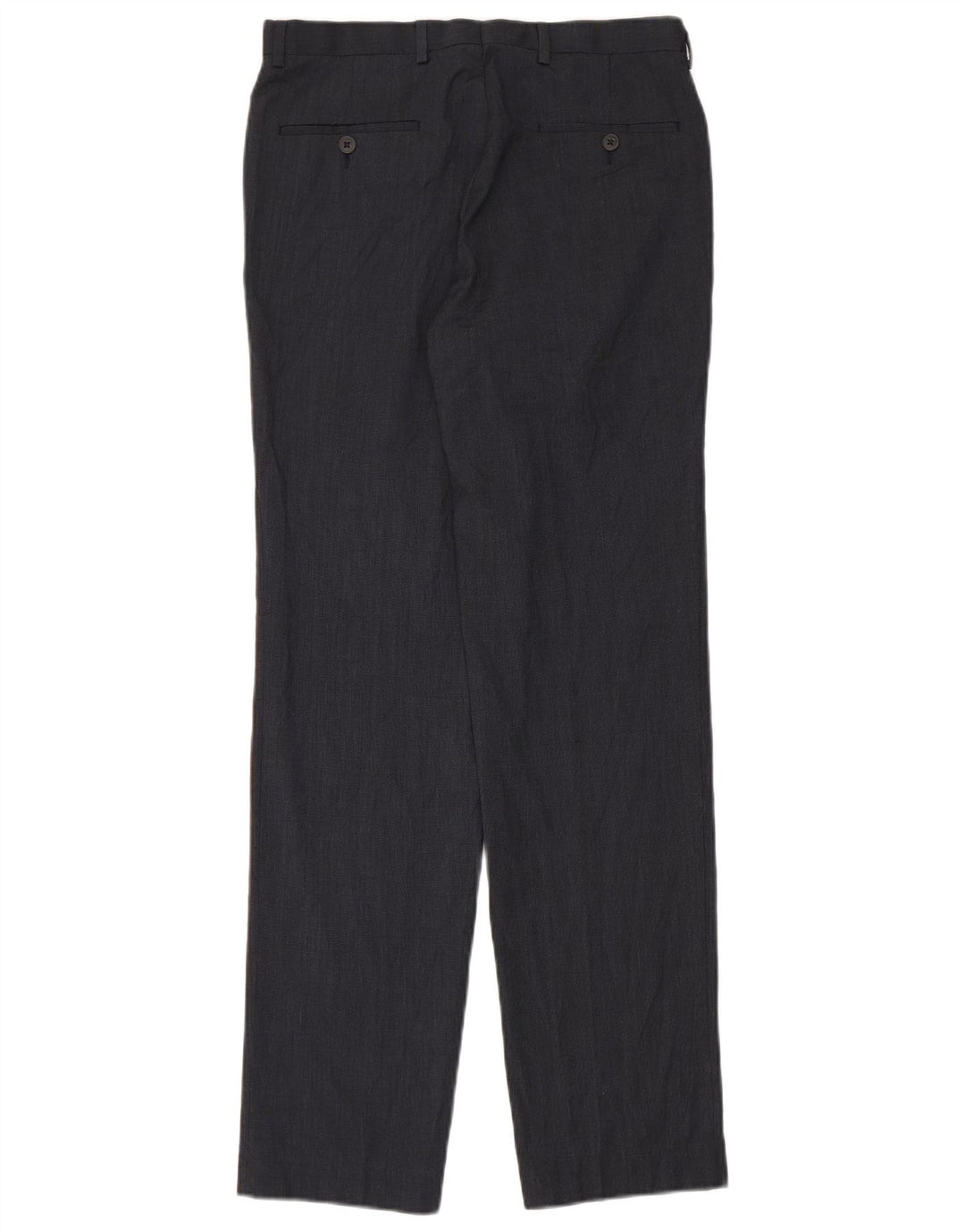 Ανδρικό ίσιο παντελόνι Marks & Spencer W30 L33 Navy Blue Polyester