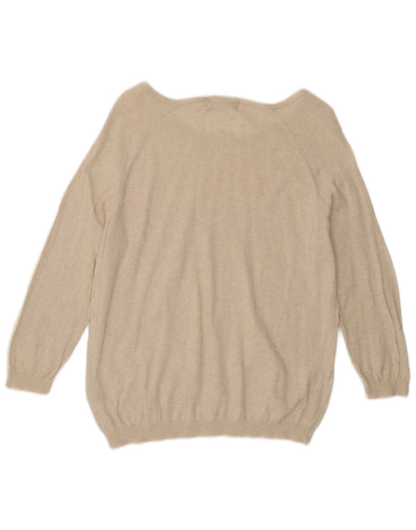 Marks & Spencer Γυναικείο πουλόβερ με λαιμόκαυστο UK 16 Large Beige