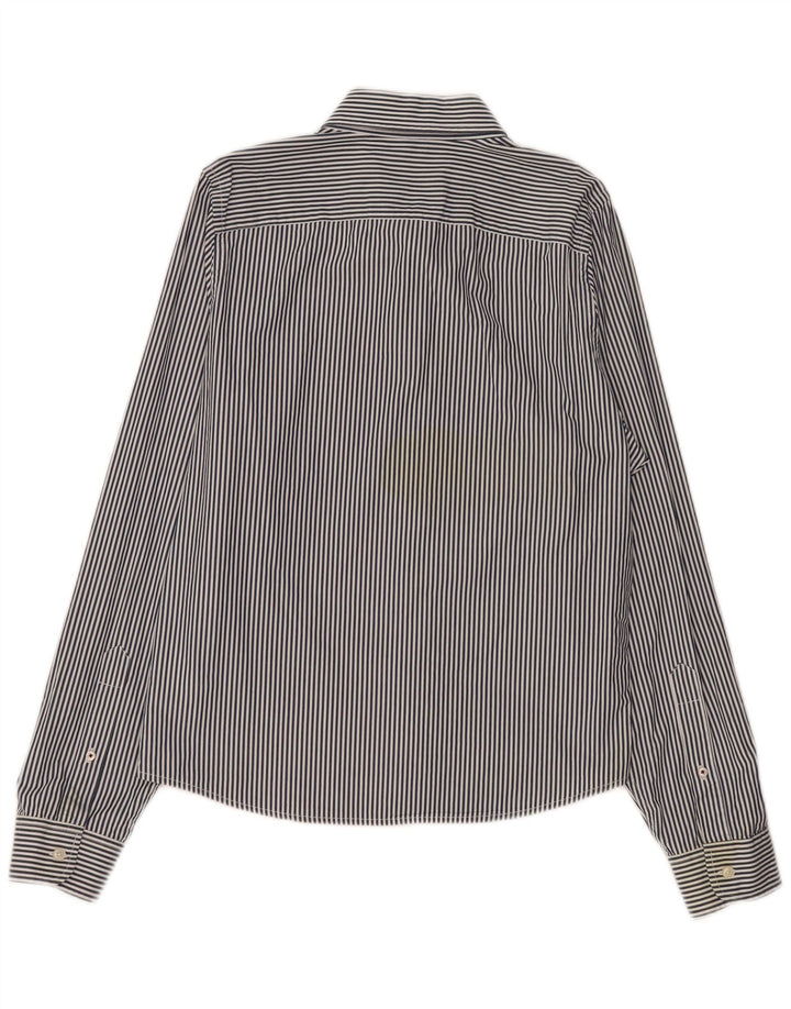 Ανδρικό πουκάμισο Hollister XL Navy Blue Pinstripe Βαμβακερό