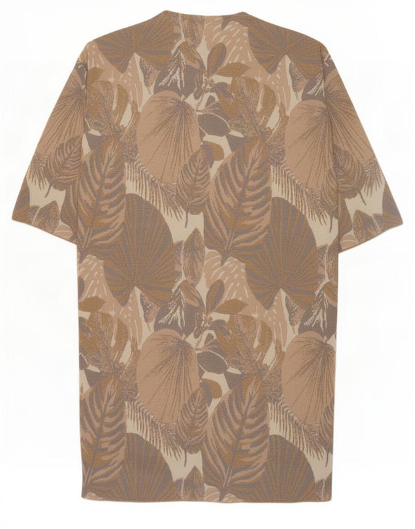 Zara Γυναικείο φόρεμα σκηνής με μανίκια 3/4 UK 10 Small Beige Floral