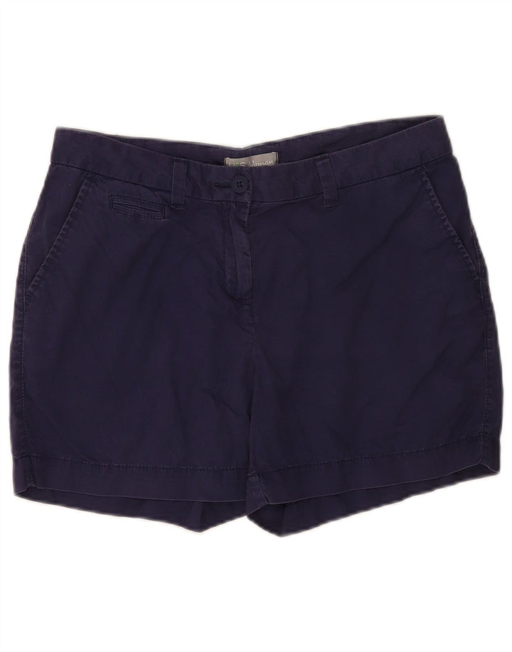 MARKS & SPENCER Γυναικείο σορτς Chino UK 12 Medium W30 Navy Blue Cotton