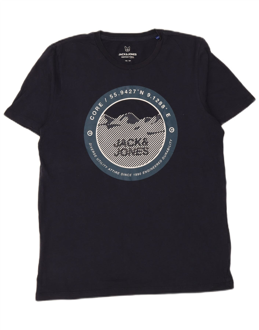 Jack & Jones Boys Core Graphic T-shirt 15-16 ετών Navy Blue