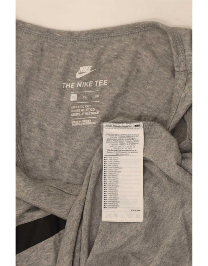 Ανδρικό αθλητικό γιλέκο Nike με γραφικό τοπ XL γκρι βαμβακερό