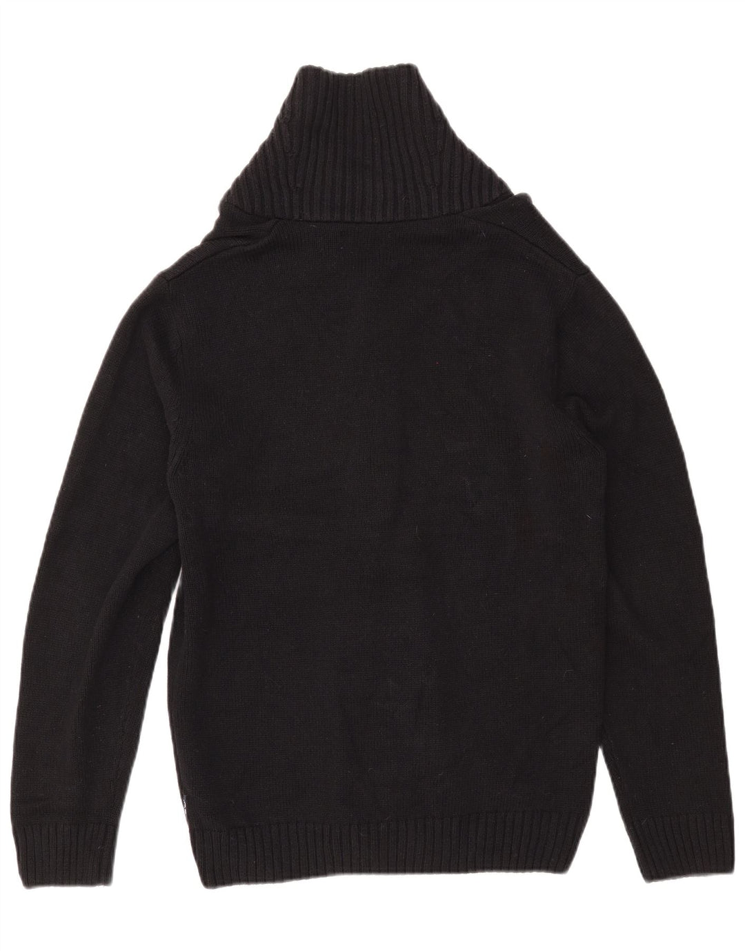 Ανδρικό πουλόβερ με ζακέτα CHAPS Small Black Fair Isle Cotton