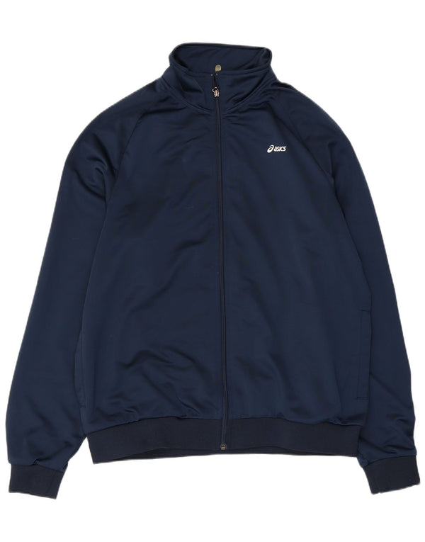 Γυναικεία αθλητική φόρμα Asics Top Jacket UK 18 XL Navy Blue Polyester