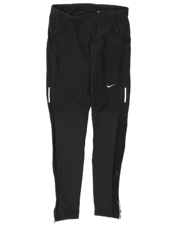 Γυναικεία κολάν Nike Dri Fit UK 12 Medium Black Colourblock Polyester
