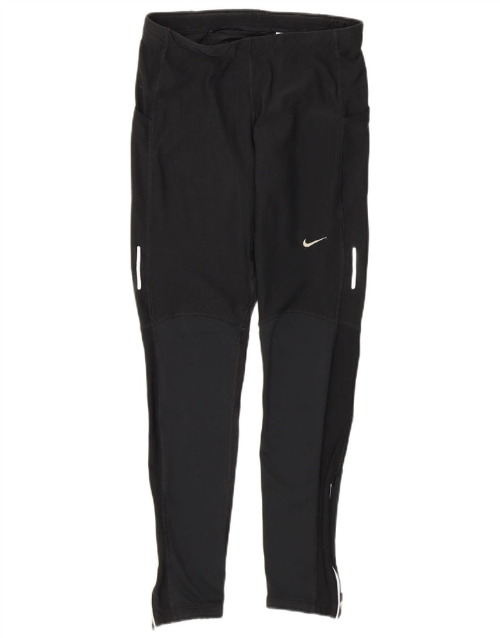 Γυναικεία κολάν Nike Dri Fit UK 12 Medium Black Colourblock Polyester