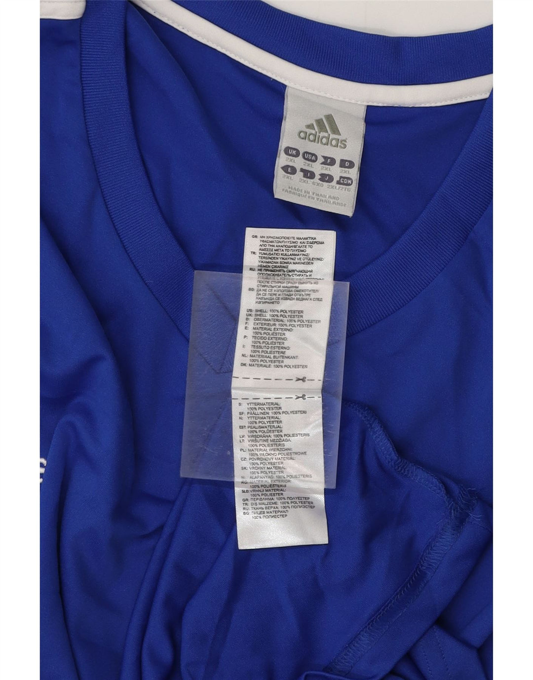 Ανδρικό T-Shirt Climalite ADIDAS Top 2XL Blue Polyester