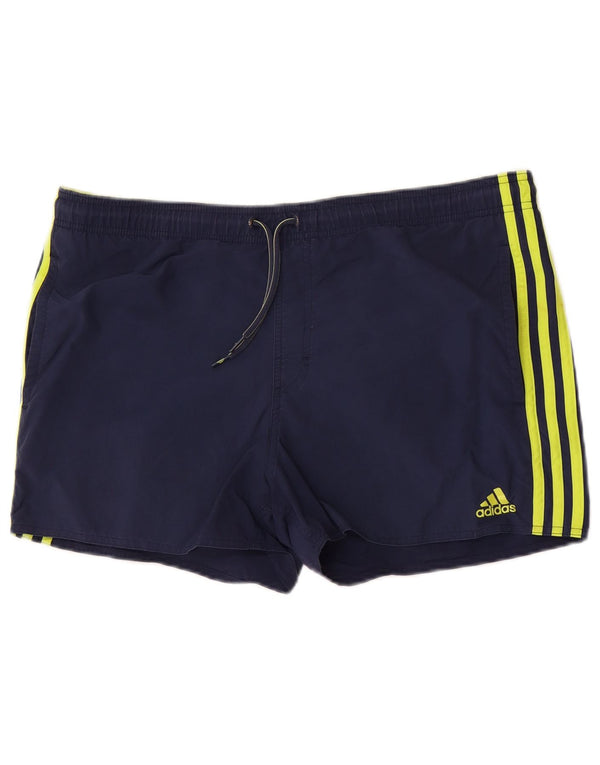 Ανδρικό σορτς κολύμβησης Adidas, μεσαίο ναυτικό μπλε νάιλον