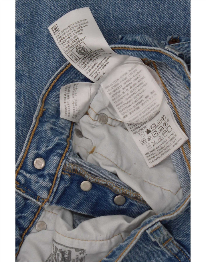 Levi's Womens 501 Straight Jeans W26 L28 Blue Cotton