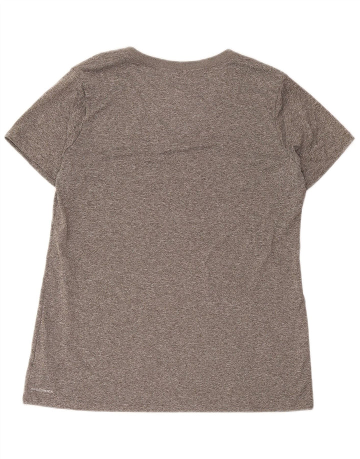 Reebok Γυναικείο T-Shirt Top UK 16 Large Grey Polyester