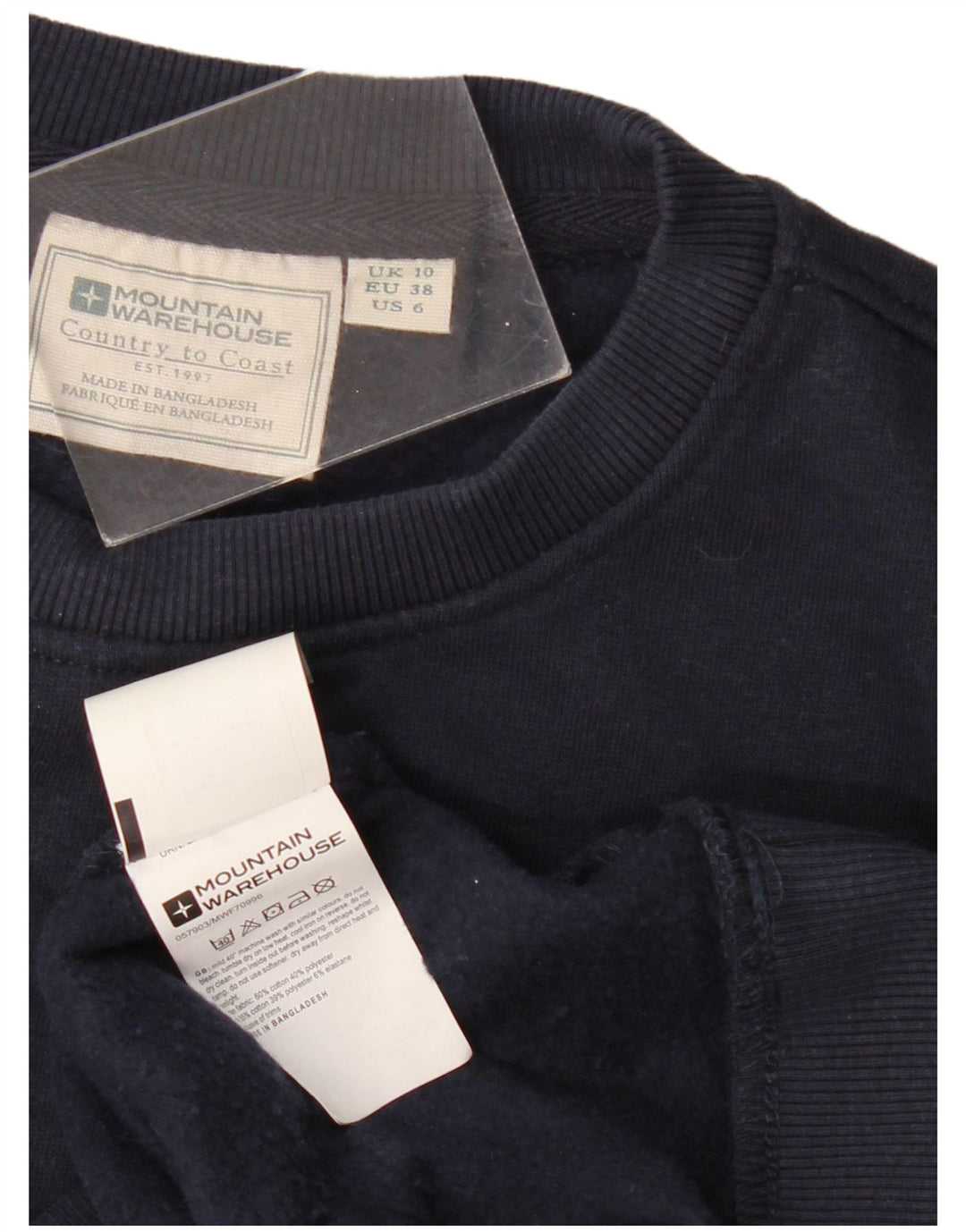 Mountain Warehouse Γυναικείο Φούτερ μεγάλου μεγέθους Jumper UK 10 Small Navy Blue
