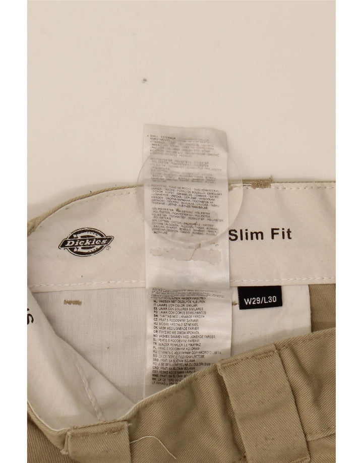 DICKIES Ανδρικό παντελόνι Chino Slim Fit W29 L30 Beige Polyester