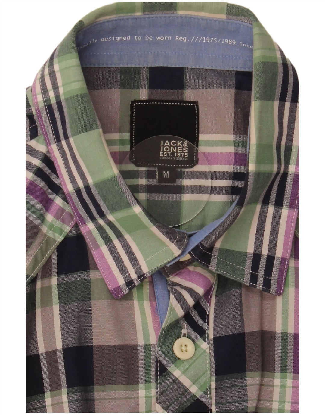 JACK & JONES Ανδρικό κοντομάνικο πουκάμισο μεσαίο πολύχρωμο καρό