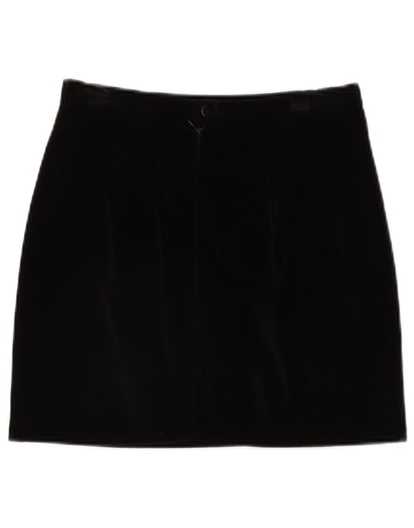 Elizabeth Ascot Γυναικεία βελούδινη μίνι φούστα IT 42 Medium W28 Μαύρη