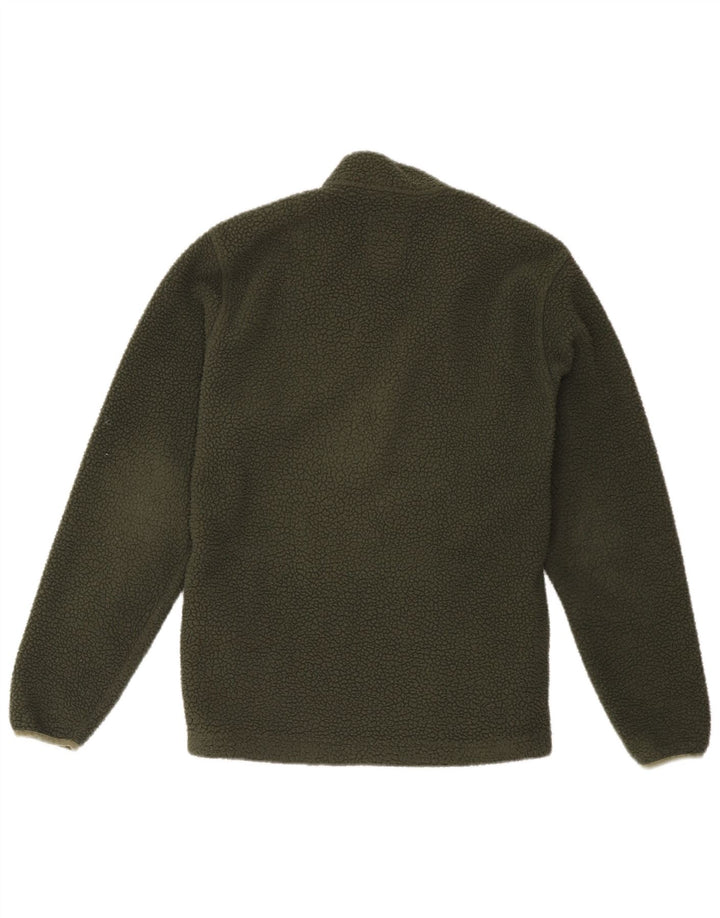 Ανδρικό Timberland με φερμουάρ Fleece Jumper Μικρός πράσινος πολυεστέρας