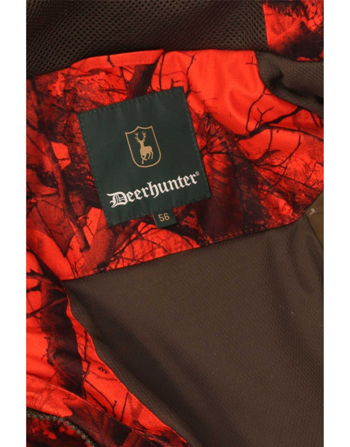 Ανδρικό μπουφάν με κουκούλα Deerhunter EU 56 3XL Κόκκινο Καμουφλάζ