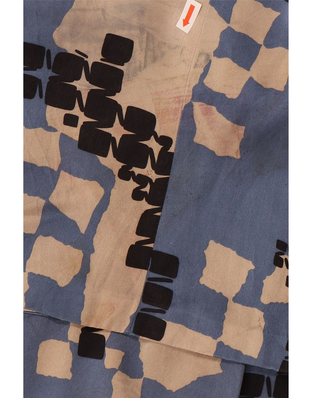 LES COPAINS Γυναικείο Σετ Φούστας 2 τεμαχίων IT 42 Medium W28 Μπλε γεωμετρικό μεταξωτό