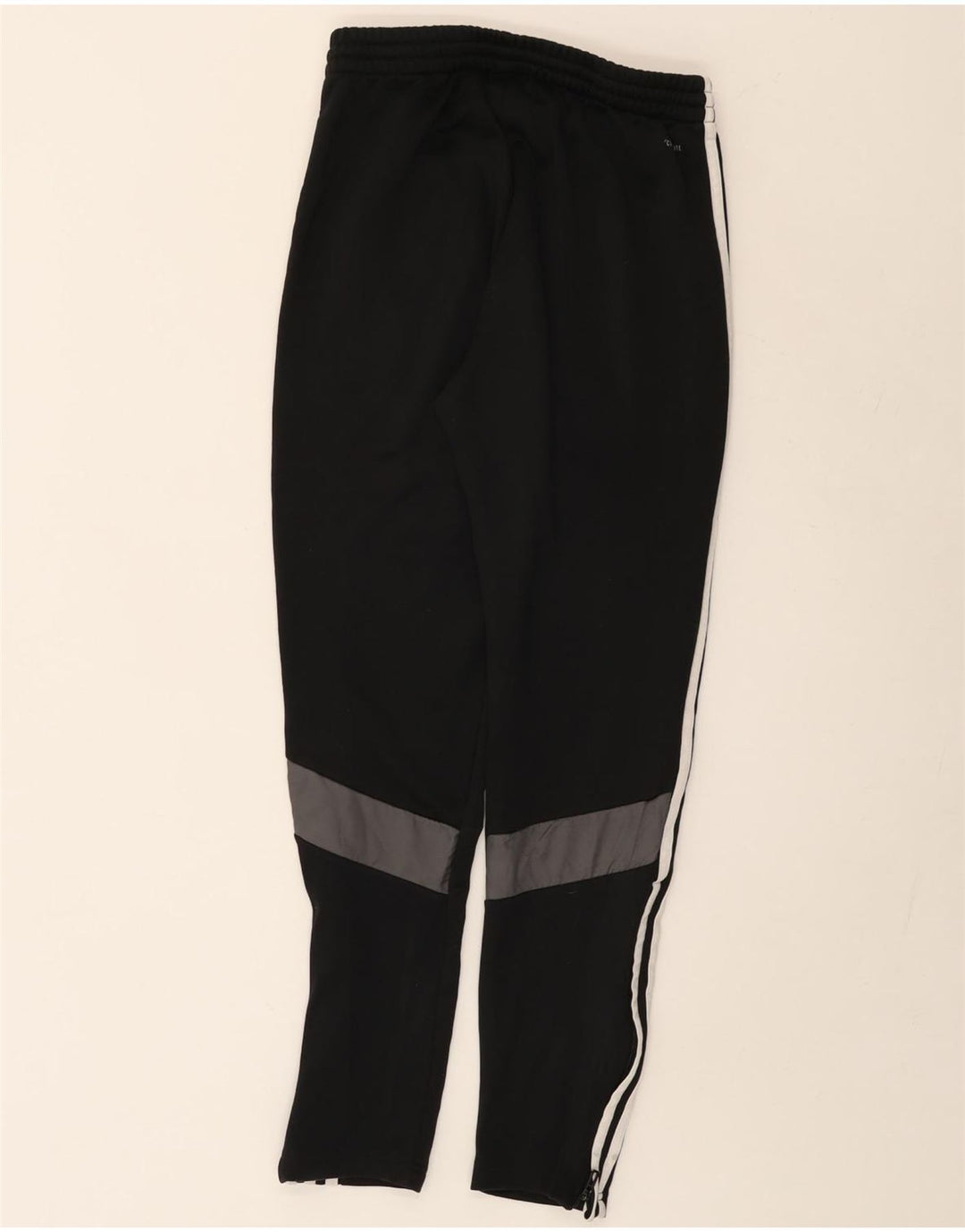 Ανδρικό παντελόνι αθλητικής φόρμας ADIDAS Climalite Μικρό μαύρο έγχρωμο πολυεστέρα