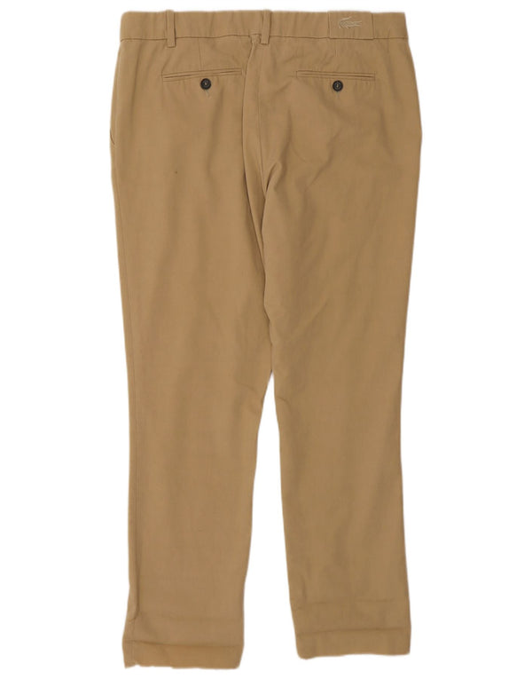 Γυναικείο ίσιο παντελόνι Chino Lacoste Μέγεθος 40 Medium W30 L28 Beige βαμβακερό