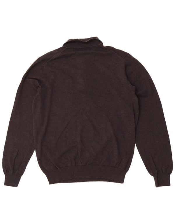 Crew Clothing Γυναικείο πουλόβερ με λαιμό polo UK 18 XL γκρι βαμβακερό