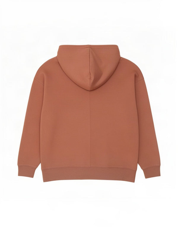 Topshop Γυναικείο Hoodie Jumper UK 8/10 Μικρός καφέ πολυεστέρας