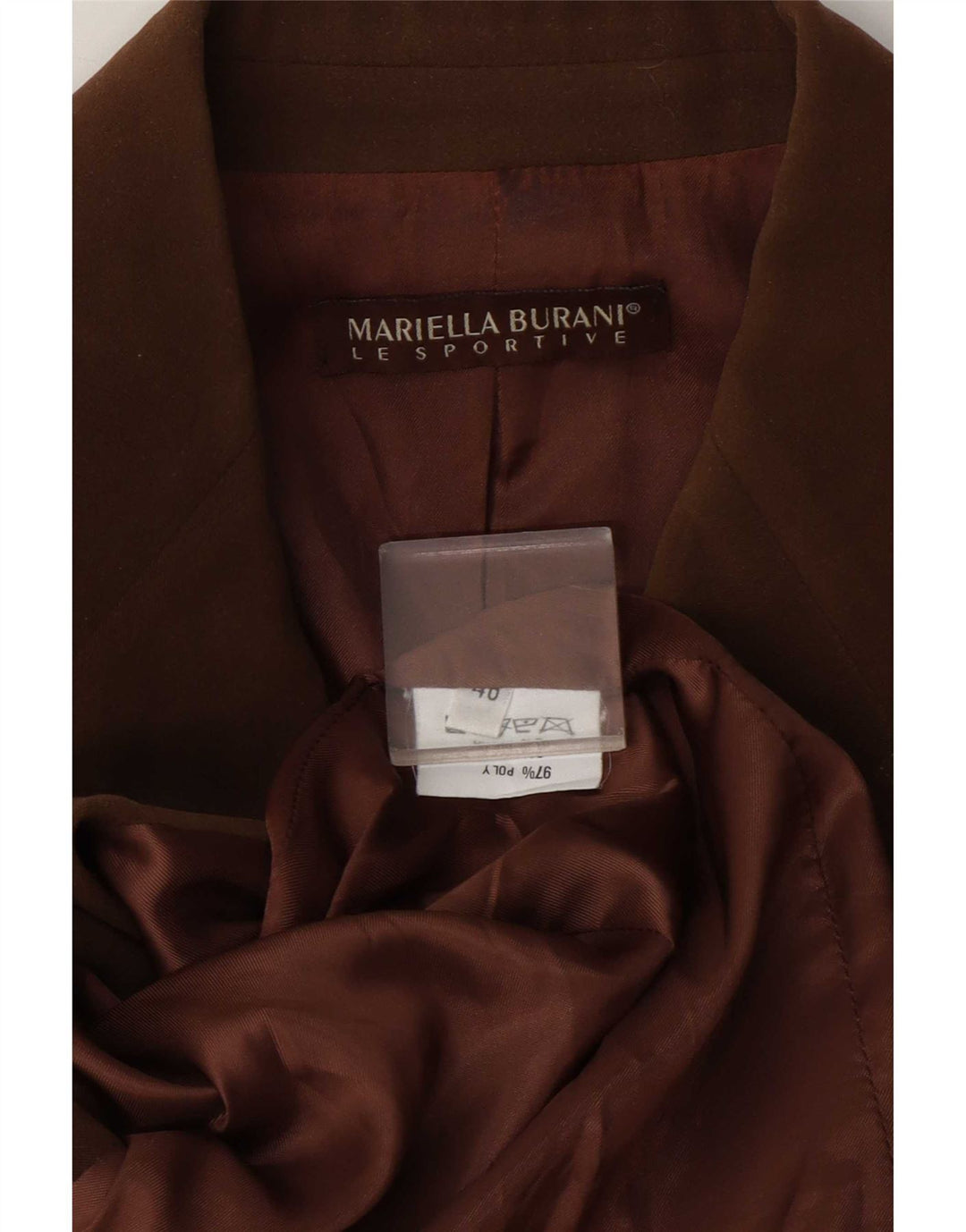Mariella Burani Γυναικείο Μπουφάν με 3 κουμπιά σακάκι EU 40 Μεσαίο καφέ