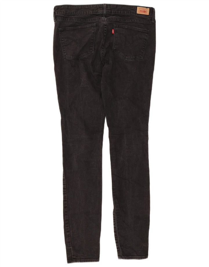 Γυναικείο Skinny Jeans Levi's W30 L32 Μαύρο βαμβακερό