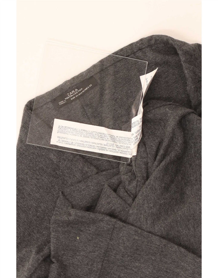 Zara Γυναικεία Pencil Φούστα Medium W28 Γκρι βαμβακερή