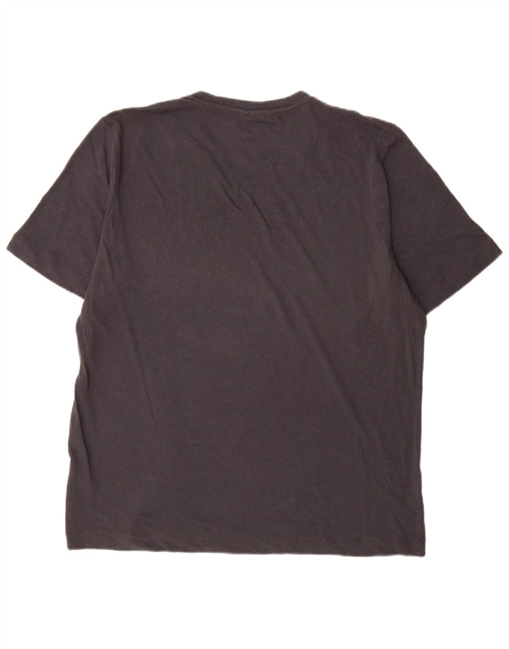 Massimo Dutti Ανδρικό T-Shirt Top 2XL Γκρι Λινό