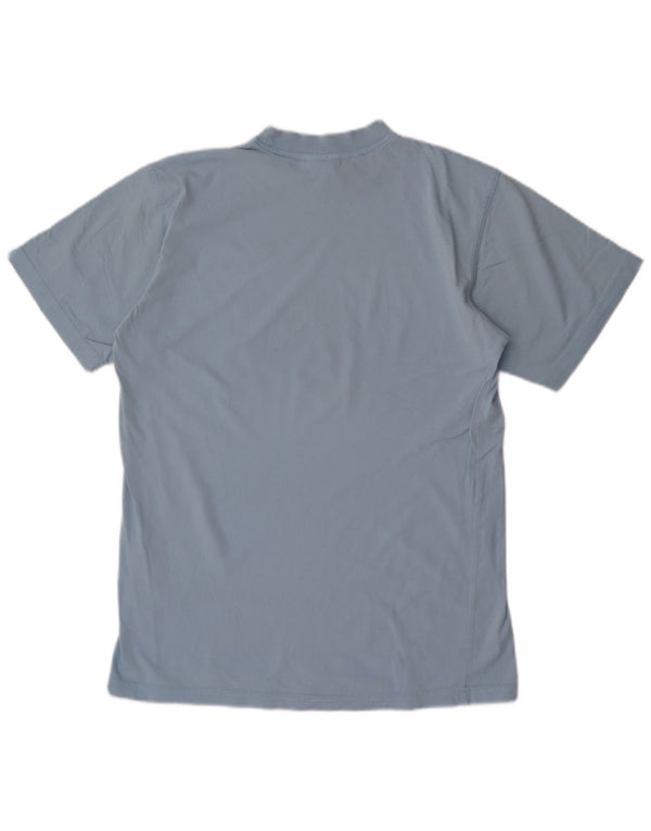 Γραφικό T-Shirt Adidas Boys Top 15-16 ετών Μπλε βαμβακερό