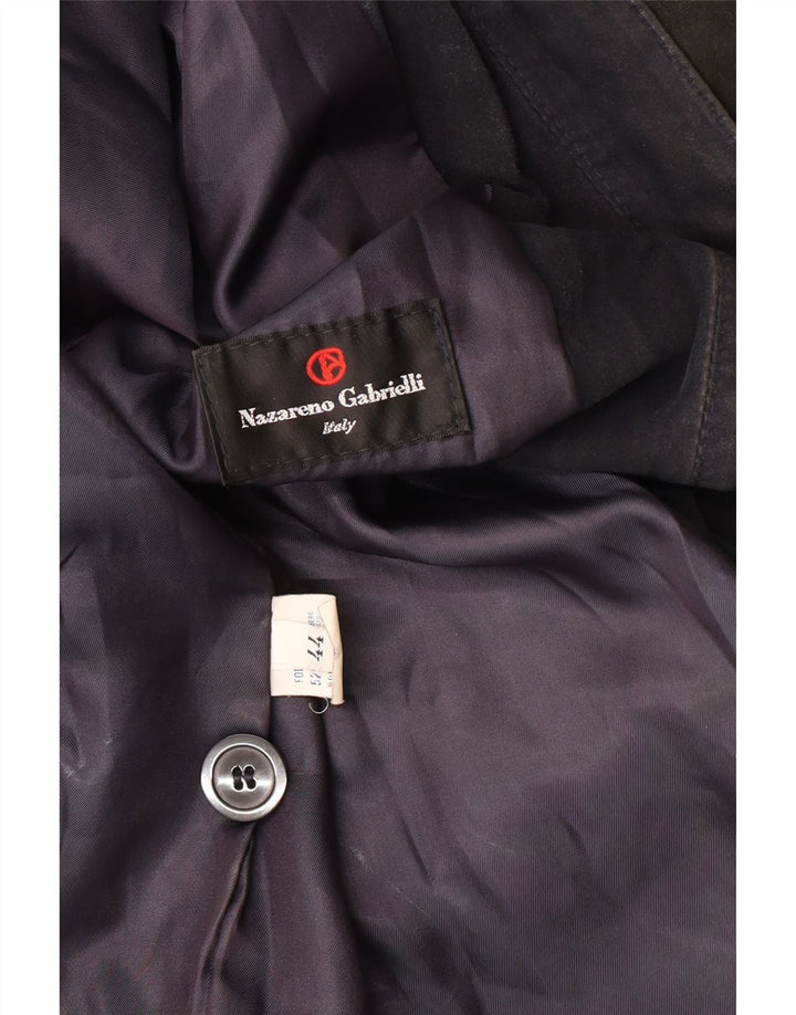 Nazareno Gabrielli Γυναικείο Suede Jacket IT 44 Medium Navy Blue