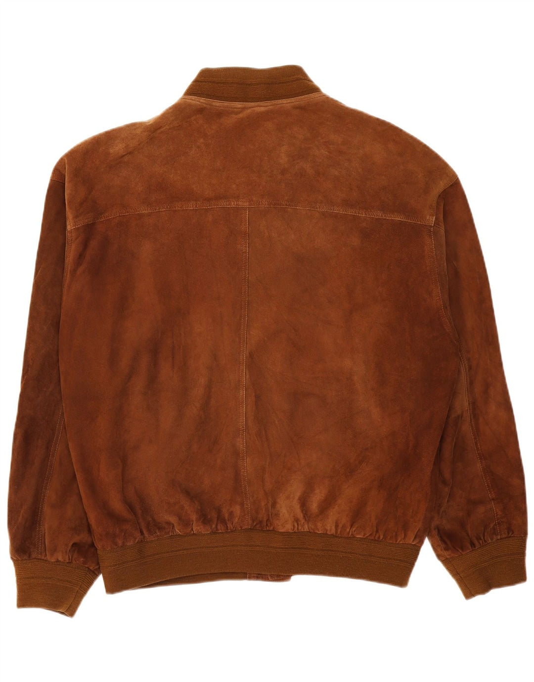 Vintage Ανδρικό Bomber Suede Jacket IT 58 4XL Καφέ Δερμάτινο