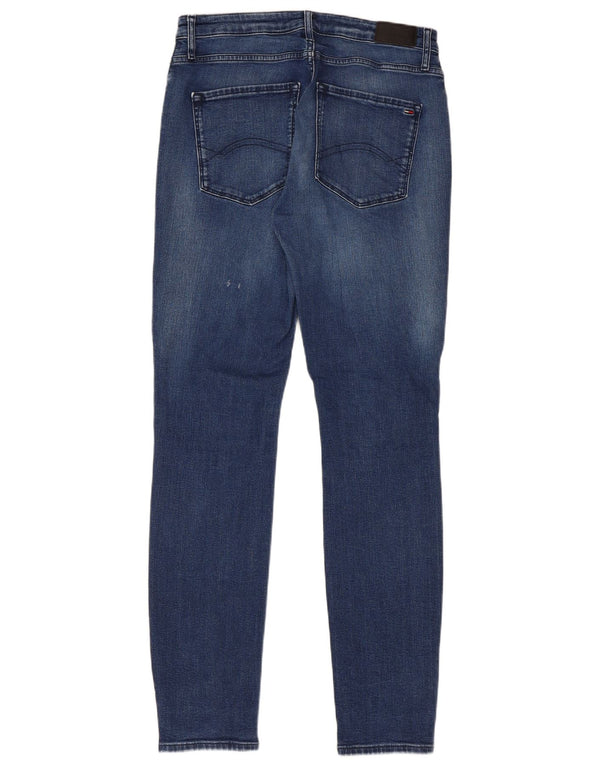 Tommy Hilfiger Ανδρικό Santana Ψηλόχρωμο Skinny Jeans W33 L32 Μπλε βαμβακερό