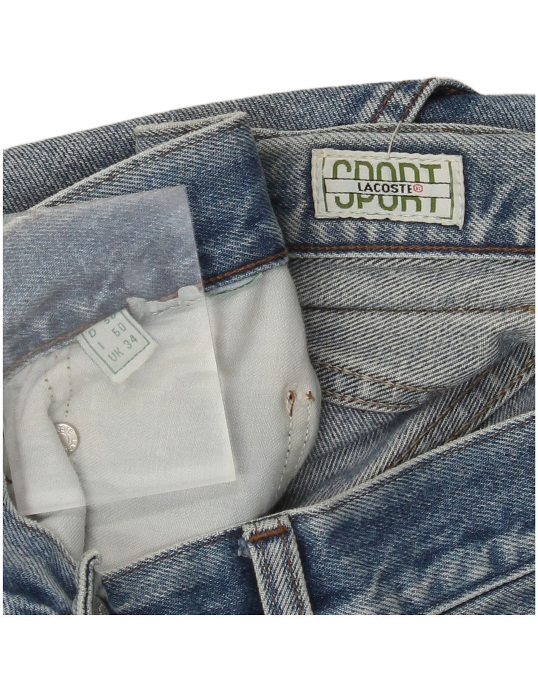 Ανδρικό τζιν ίσιο LACOSTE W34 L34 Μπλε