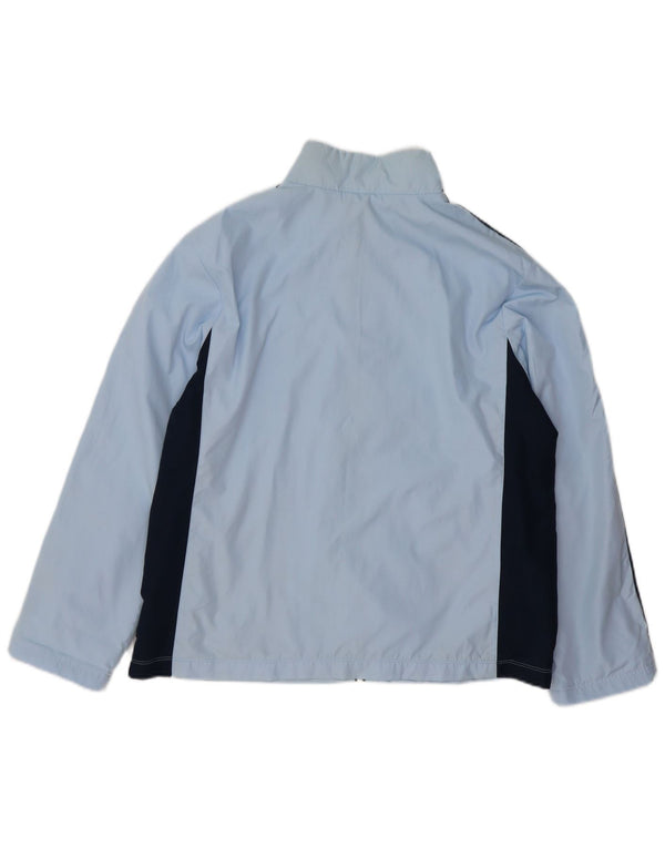 NIKE Womens Tracksuit Top Jacket UK 16/18 XL Blue Colourblock Polyester