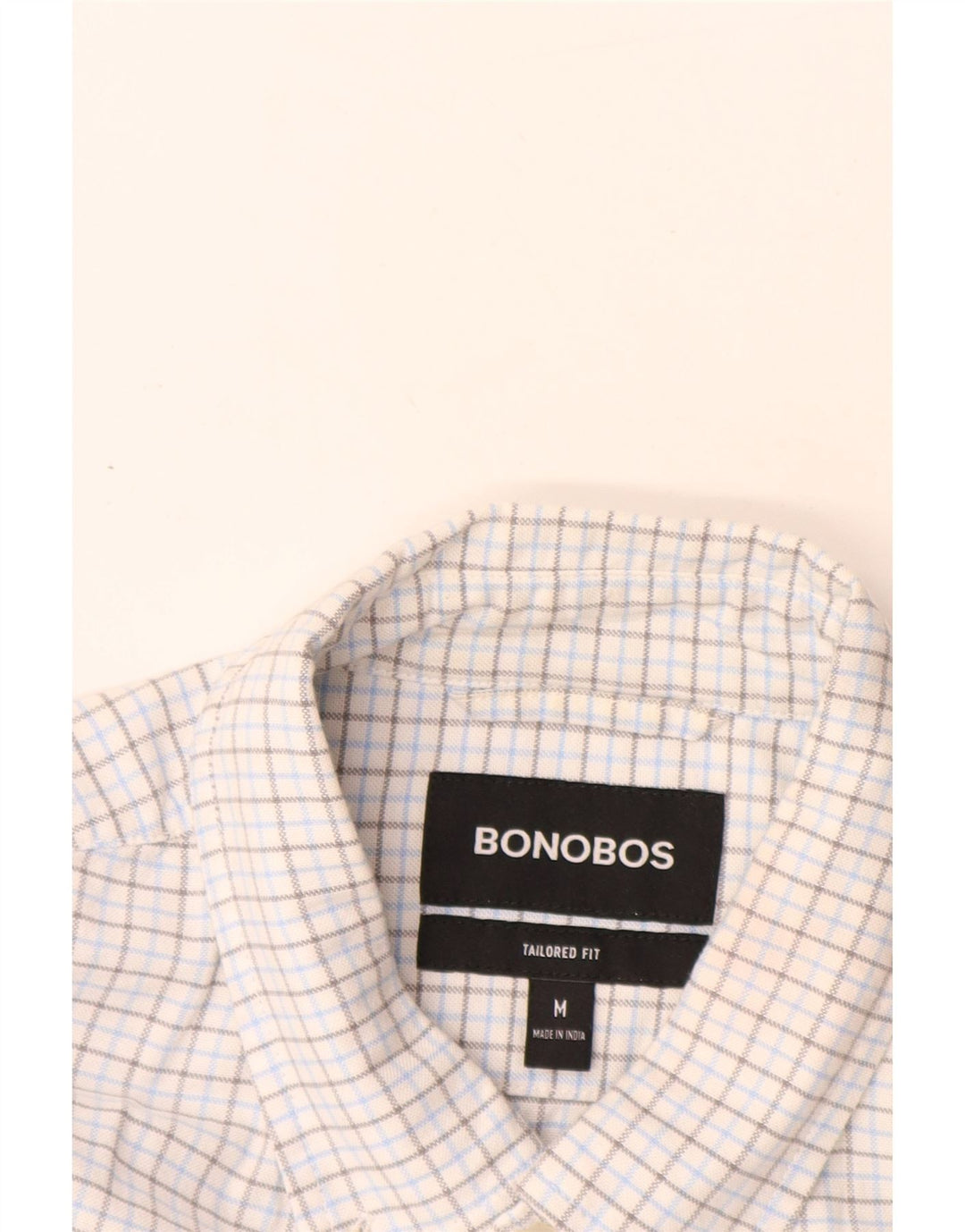 BONOBOS Ανδρικό πουκάμισο με μεσαίο λευκό Gingham