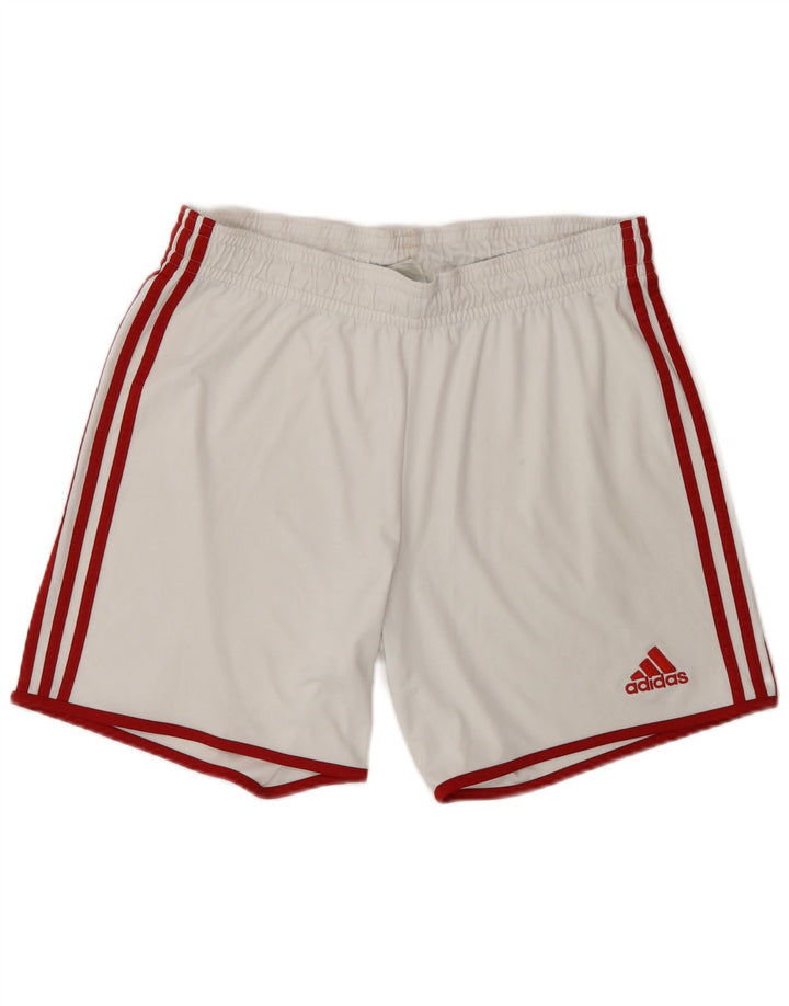 Ανδρικό σορτς Adidas Climalite Sport μεγάλο λευκό πολυεστέρα