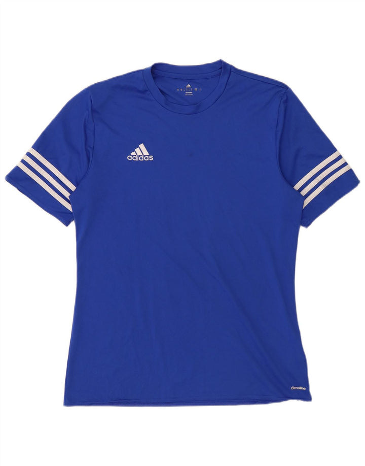 Ανδρικό T-Shirt Climalite Adidas Top Medium Blue Polyester
