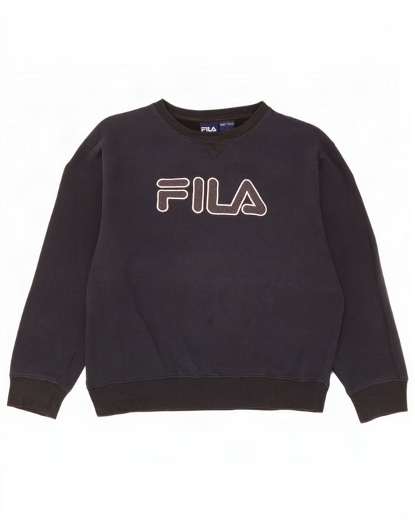 Ανδρικό γραφικό φούτερ Fila Jumper 2XL Navy Blue Cotton