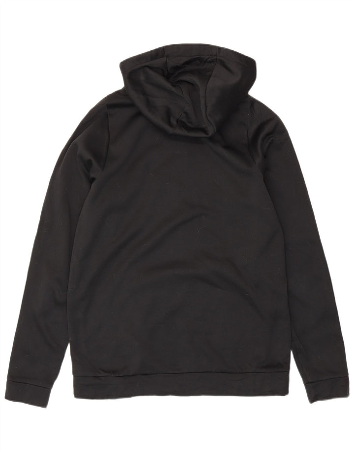 Nike Mens Dri Fit Graphic Hoodie Jumper Μεσαίο μαύρο πολυεστέρα