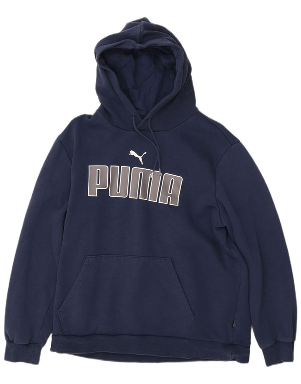 Γυναικεία κουκούλα με κουκούλα PUMA UK 16 Large Navy Blue