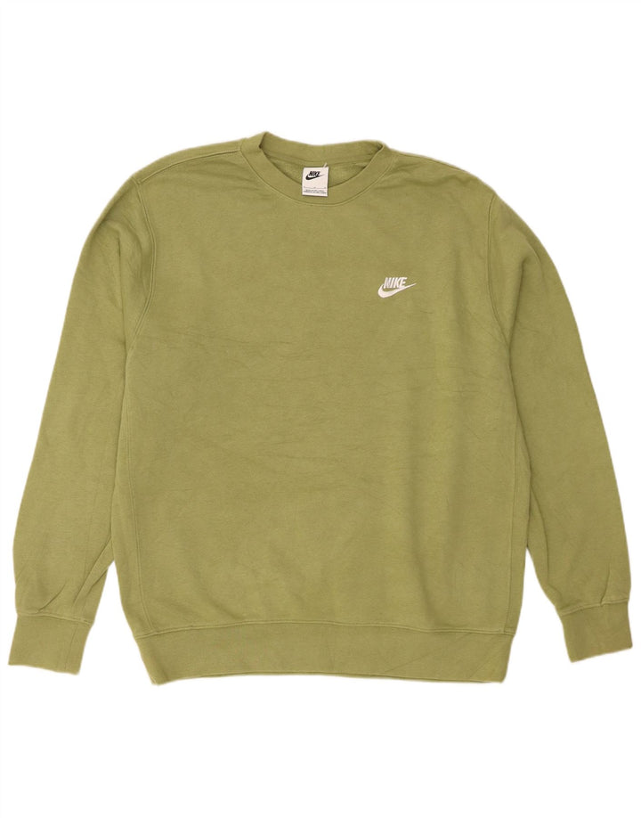 Ανδρικό φούτερ Nike Jumper με μεγάλο χακί βαμβακερό